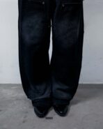 [Pre-Order] Double Knee Sweat Pant Black Fade - Image 5