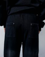 [Pre-Order] Double Knee Sweat Pant Black Fade - Image 6