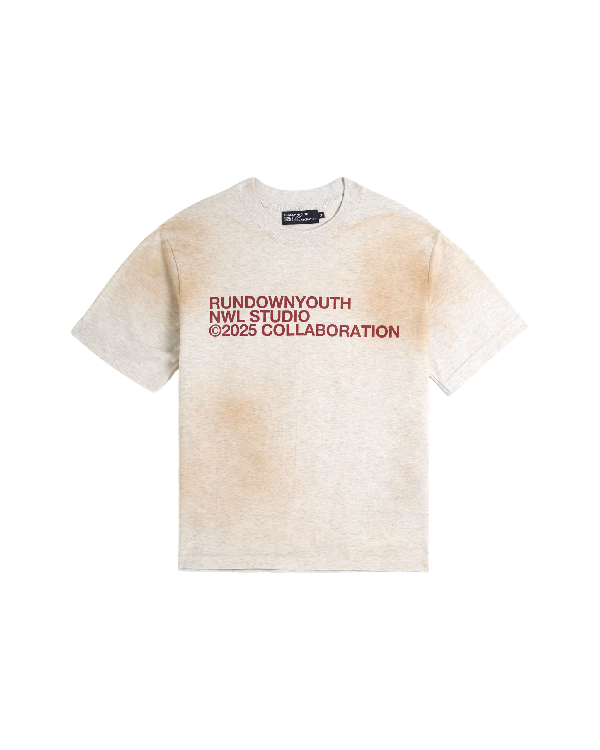 MUD WASH BOXY TEE GRAY Mud Wash Boxy Tee Gray - Image 1