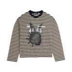 Striped Tee Long Sleeve Yellow- Black