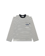NO MORE - LONG SLEEVE  / WHITE STRIPE