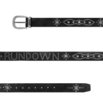 RDY SILVER STUDS BLACK BELT