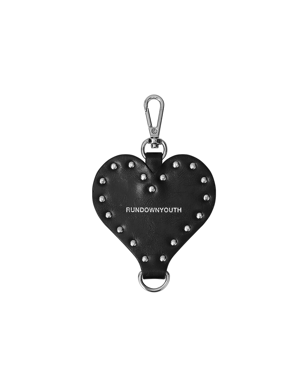 Black heart Black Heart Stud Keychain - Keyring02 - Image 1